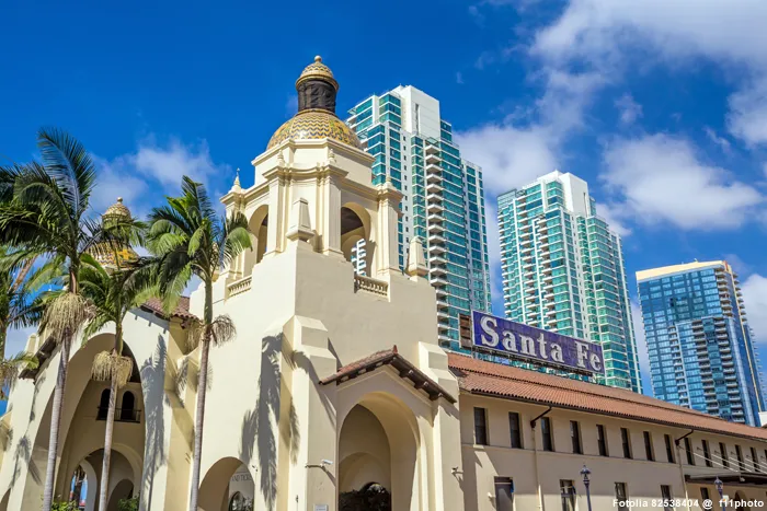 Historisches Bahnhofsgebäude in San Diego 