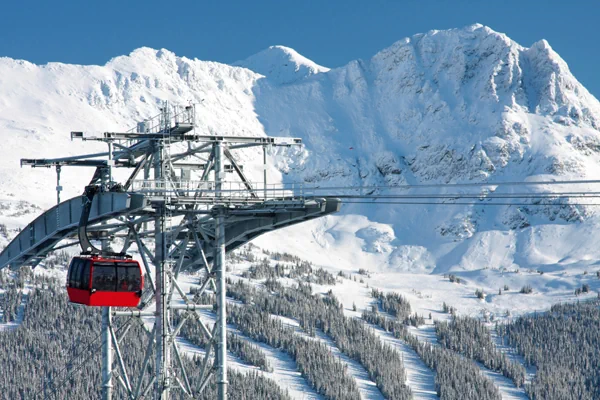 Skigebiet am Whistler Mountain mit Gondel