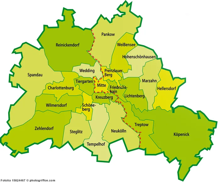 Bezirke von Berlin vor dem Jahr 2001