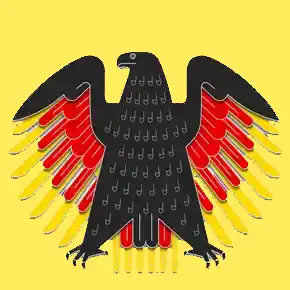 Bundesadler gelb