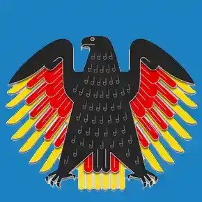 Bundesadler himmelblau