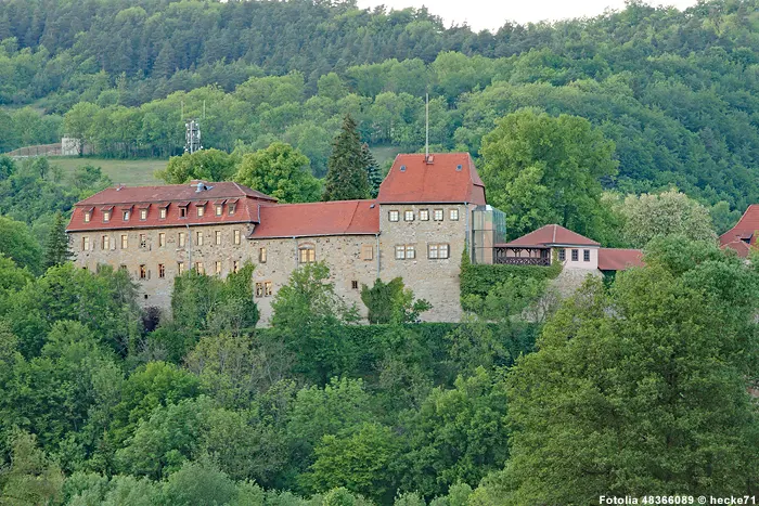 Burg Creuzburg im Werratal in Thüringen