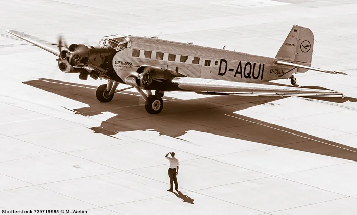 Historisches Propellerflugzeug Junkers Ju 52