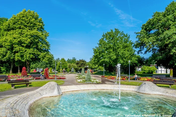 Lieblicher Kurpark von Bad Füssing