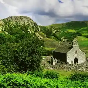 Grüne Landschaft in England