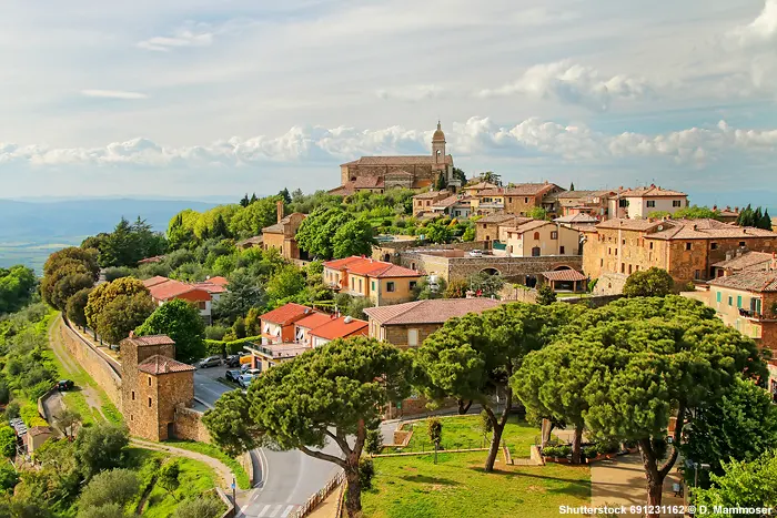 Montalcino nahe Siena in der Toskana