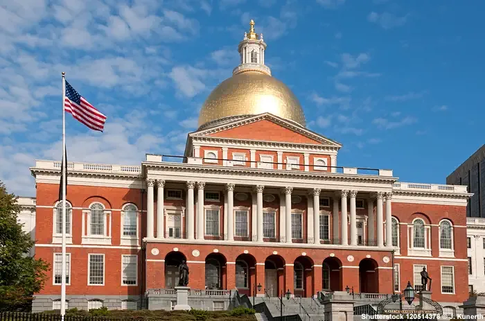 Massachusetts State House mit goldener Kuppel