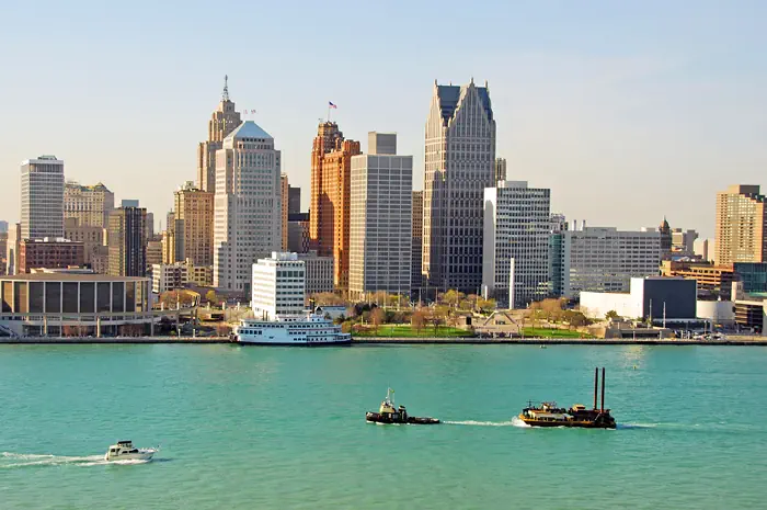 Skyline von Detroit - USA