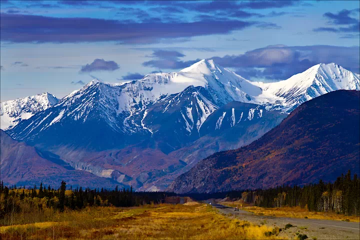 Bergepanorama Rocky Mountains - Yukon Territory in Kanada