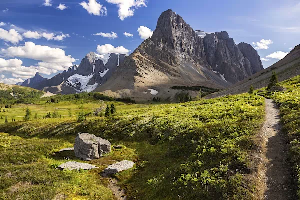 Rockwall Mountain Peak Cliffs im Kootenay-Nationalpark in Kanada