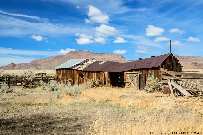 Verlassene Ranch in der Great-Basin-Region in Nevada - USA